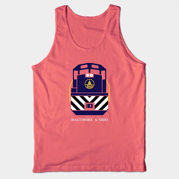 Baltimore and Ohio Train Engine Tank Top by Turboglyde